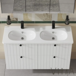 Vitra - Vitra Zentrum Çift Gözlü Lavabo, 120 cm