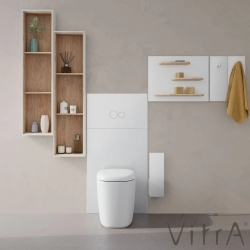 Vitra - Vitra Plural Rim-Ex Duvara Tam Dayalı Yerden Tek Klozet, 55 cm