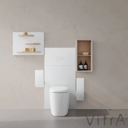 Vitra - Vitra Plural Rim-Ex Duvara Tam Dayalı Yerden Tek Klozet, 55 cm