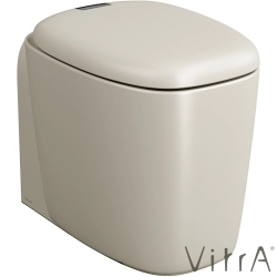 Vitra - Vitra Plural Rim-Ex Duvara Tam Dayalı Yarden Tek Klozet, 55 cm, Mat Kum Beji
