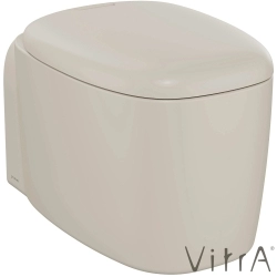 Vitra - Vitra Plural Rim-Ex Kanalsız Asma Klozet, 55 cm, Mat Kum Beji