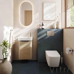 VitrA - VitrA Metropole Square QuantumFlush Kanalsız Duvara Tam Dayalı Yerden Tek Klozet, 56 cm