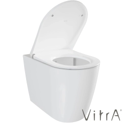VitrA - VitrA Metropole Round QuantumFlush Kanalsız Duvara Tam Dayalı Yerden Tek Klozet, 56 cm