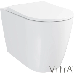 VitrA - VitrA Metropole Round QuantumFlush Kanalsız Duvara Tam Dayalı Yerden Tek Klozet, 56 cm