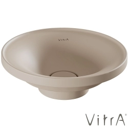 Vitra - Vitra Gala Yuvarlak Çanak Lavabo, 45 cm, Mat Kum Beji, VitraClean