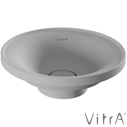 Vitra - Vitra Gala Yuvarlak Çanak Lavabo, 45 cm, Mat Taş Gri