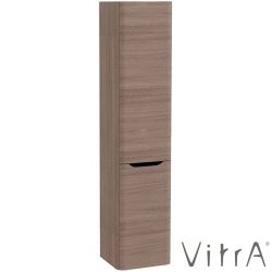 Vitra - Vitra Integra Round Çift Kapaklı Çamaşır Sepetli Boy Dolabı, Moka Meşe (Sağ)