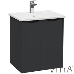 Vitra - Vitra Integra Square Kapaklı Lavabo Dolabı, Ayaksız, 60 cm, Mat Grafit - 80077