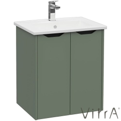 Vitra - Vitra Integra Square Kapaklı Lavabo Dolabı, Ayaksız, 60 cm, Mat Yeşil - 80080