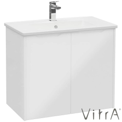 Vitra - Vitra Integra Square Kapaklı Lavabo Dolabı, Ayaksız, 80 cm, Parlak Beyaz - 80084