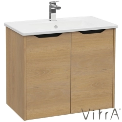 Vitra - Vitra Integra Square Kapaklı Lavabo Dolabı, Ayaksız, 80 cm, Altın Meşe - 80087