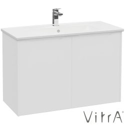 Vitra - Vitra Integra Square Kapaklı Lavabo Dolabı, Ayaksız, 100 cm, Mat Beyaz - 80094