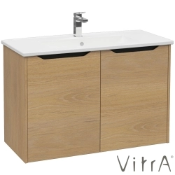 Vitra - Vitra Integra Square Kapaklı Lavabo Dolabı, Ayaksız, 100 cm, Altın Meşe - 80096
