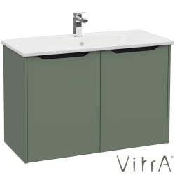 Vitra - Vitra Integra Square Kapaklı Lavabo Dolabı, Ayaksız, 100 cm, Mat Yeşil - 80098