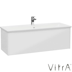 Vitra - Vitra Integra Square Tek Çekmeceli Lavabo Dolabı, Ayaksız, 120 cm, Parlak Beyaz
