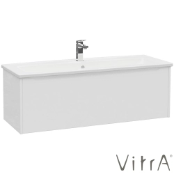 Vitra - Vitra Integra Square Tek Çekmeceli Lavabo Dolabı, Ayaksız, 120 cm, Mat Beyaz