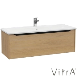 Vitra - Vitra Integra Square Tek Çekmeceli Lavabo Dolabı, Ayaksız, 120 cm, Altın Meşe