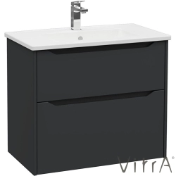Vitra - Vitra Integra Square Çift Çekmeceli Lavabo Dolabı, Ayaksız, 80 cm, Mat Grafit - 80212