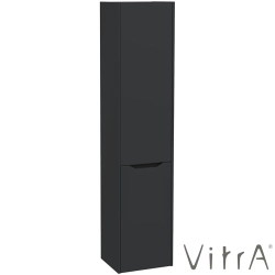 Vitra - Vitra Integra Square Çift Kapaklı Çamaşır Sepetli Boy Dolabı, Mat Grafit (Sağ)