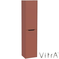 Vitra - Vitra Integra Square Çift Kapaklı Çamaşır Sepetli Boy Dolabı, Mat Kırmızı (Sağ)