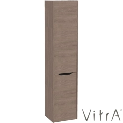 Vitra - Vitra Integra Square Çift Kapaklı Çamaşır Sepetli Boy Dolabı, Moka Meşe (Sağ)