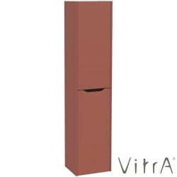 Vitra - Vitra Integra Square Çift Kapaklı Çamaşır Sepetli Boy Dolabı, Moka Meşe (Sol)