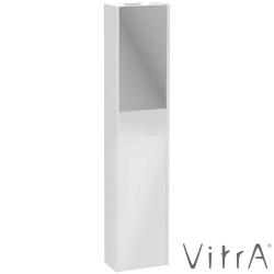 Vitra - Vitra Integra Square Çift Kapaklı Aynalı Boy Dolabı, Parlak Beyaz (Sol)