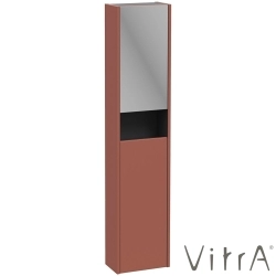 Vitra - Vitra Integra Square Çift Kapaklı Aynalı Boy Dolabı, Mat Kırmızı (Sol)