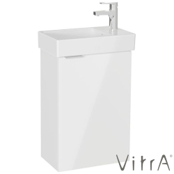 Vitra - Vitra Mia Plus Square Kapaklı Lavabo Dolabı, 45 cm, Parlak Beyaz (Sağ) - 80355