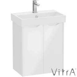VitrA - VitrA Integra Square Kapaklı Lavabo Dolabı, 60 cm, Parlak Beyaz