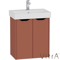 VitrA - VitrA Integra Square Kapaklı Lavabo Dolabı, 60 cm, Mat Kırmızı