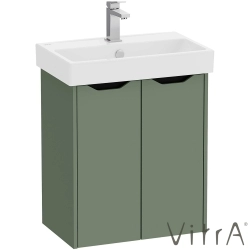 VitrA - VitrA Integra Square Kapaklı Lavabo Dolabı, 60 cm, Mat Yeşil