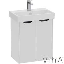 VitrA - VitrA Integra Square Kapaklı Lavabo Dolabı, 60 cm, Mat Açık Gri