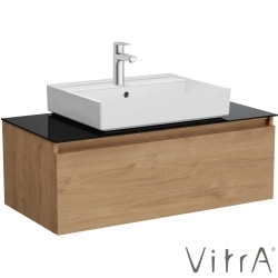 Vitra - Vitra Nuo Çekmeceli Lavabo Dolabı, 100 cm, Altın Meşe