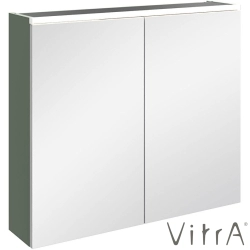 Vitra - Vitra Core Dolaplı Üstten Aydınlatmalı Ayna, 80 cm, Mat Yeşil - 80514
