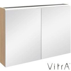 Vitra - Vitra Core Dolaplı Üstten Aydınlatmalı Ayna, 100 cm, Altın Meşe - 80515