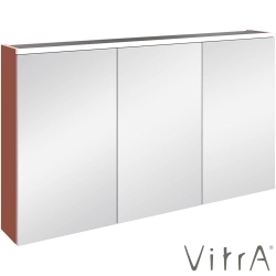 Vitra - Vitra Core Dolaplı Üstten Aydınlatmalı Ayna, 120 cm, Mat Kırmızı - 80519