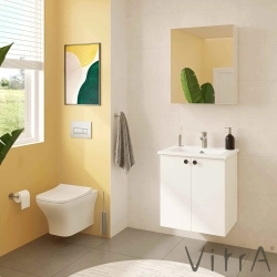 Vitra - Vitra Shift T20 Dolaplı Ayna, 60 cm, Parlak Beyaz