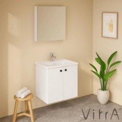 Vitra - Vitra Shift T20 Dolaplı Ayna, 60 cm, Parlak Beyaz