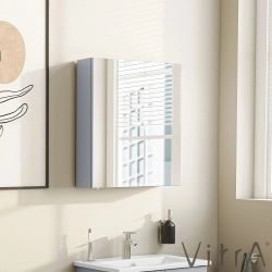 Vitra - Vitra Shift T20 Dolaplı Ayna, 60 cm, Kül Grisi