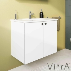 Vitra - Vitra Shift T20 Kapaklı Lavabo Dolabı, 80 cm, Parlak Beyaz (Klasik Lavabo Dahil)