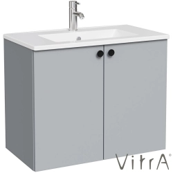 Vitra - Vitra Shift T20 Kapaklı Lavabo Dolabı, 80 cm, Kül Grisi (Klasik Lavabo Dahil) - 81009