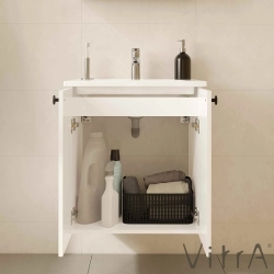 Vitra - Vitra Shift T20 Kapaklı Lavabo Dolabı, 60 cm, Parlak Beyaz (Klasik Lavabo Dahil)