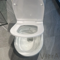 VitrA - VitrA S55 SmoothFlush Kanalsız Duvara Tam Dayalı Klozet Rezervuar Seti (Yavaş Kapanır Kapak ve İç Takım Dahil)