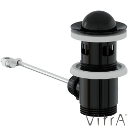 Vitra - Vitra Liquid Sifon Üst Grubu, Parlak Siyah