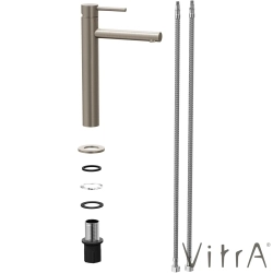Vitra - Vitra Origin Yüksek Tip Lavabo Bataryası, Fırçalı Nikel