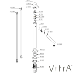 Vitra - Vitra Origin Tezgah Üstü Lavabo Bataryası