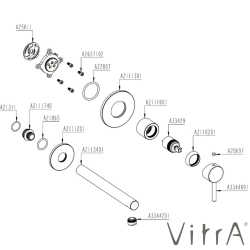 Vitra - Vitra Origin Ankastre Lavabo Bataryası, Mat Siyah (Sıva Üstü Grubu)