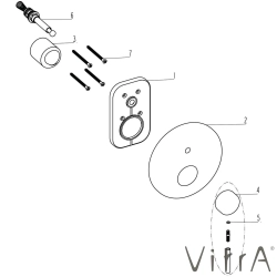 Vitra - Vitra Origin Ankastre Banyo Bataryası (Sıva Üstü Grubu)
