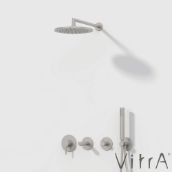 Vitra - Vitra Origin Ankastre Duş Bataryası, Fırçalı Nikel (Sıva Üstü Grubu)